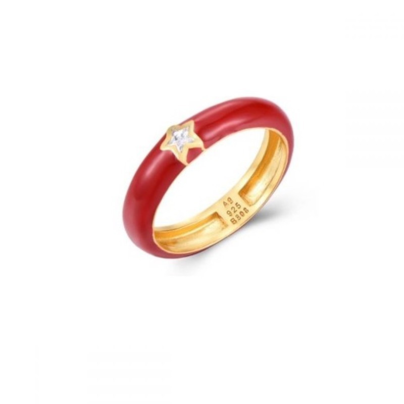 Anillo Beatriz Rojo Oro