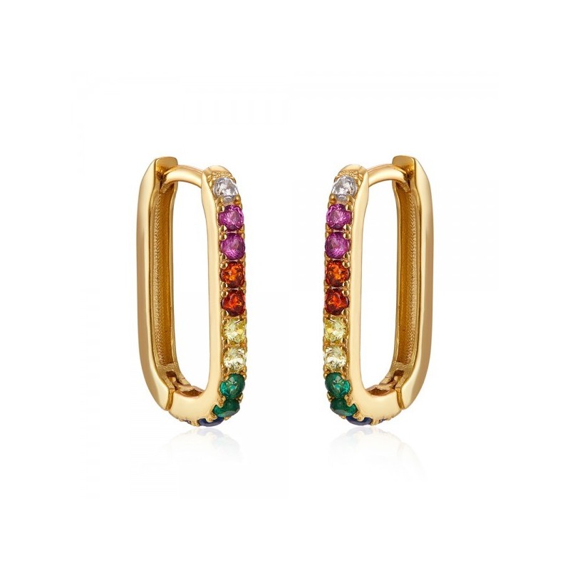Multicolor Leyre Gold Earring