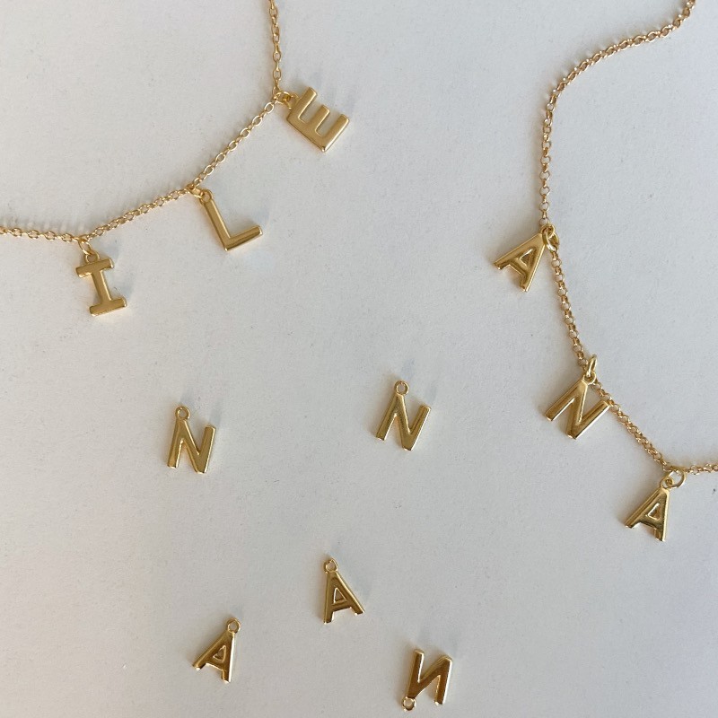 Smooth Name Gold Necklace