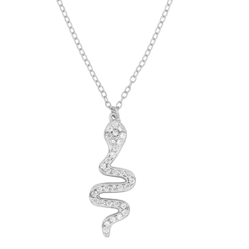 Zircons Snake Necklace