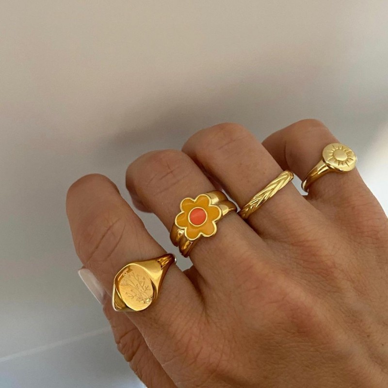 Anillo Hortensia Oro 2