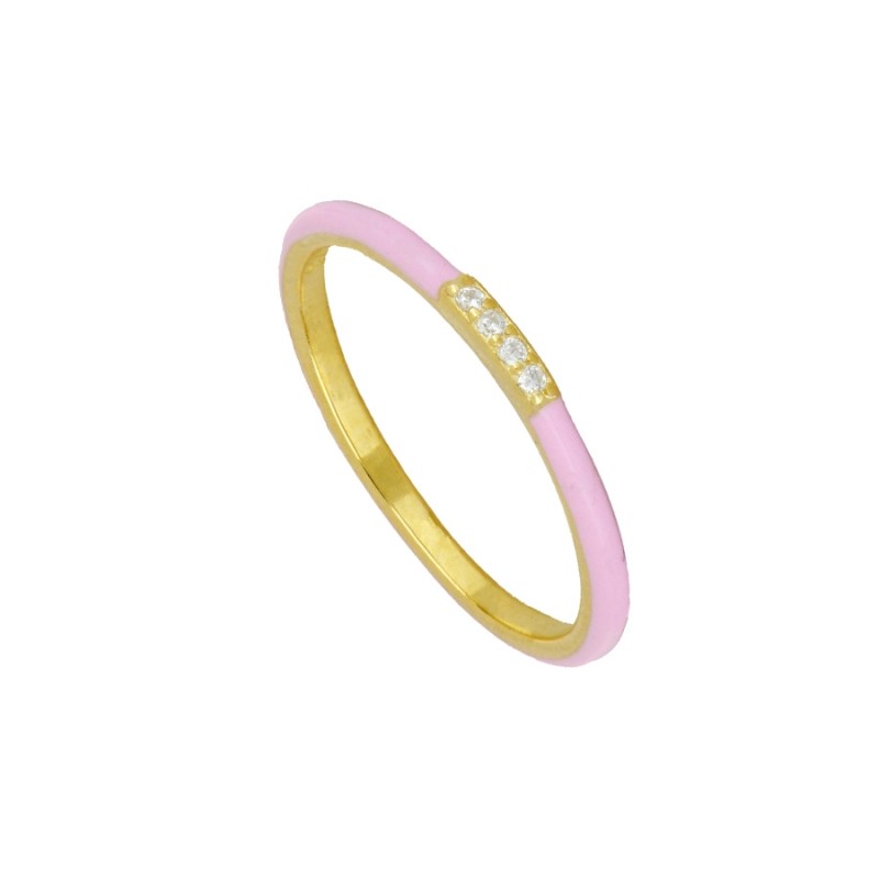 Pink Martinica Gold Ring