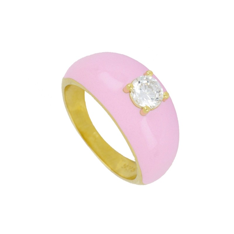 Pink Vilma Gold Ring