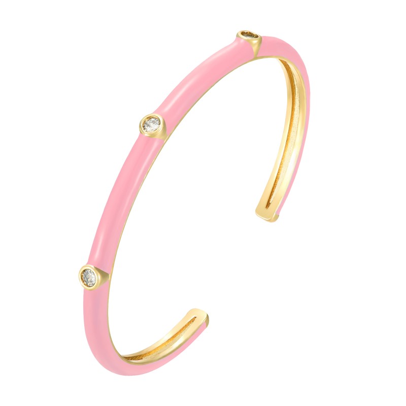 Pink Xenia Gold Bracelet