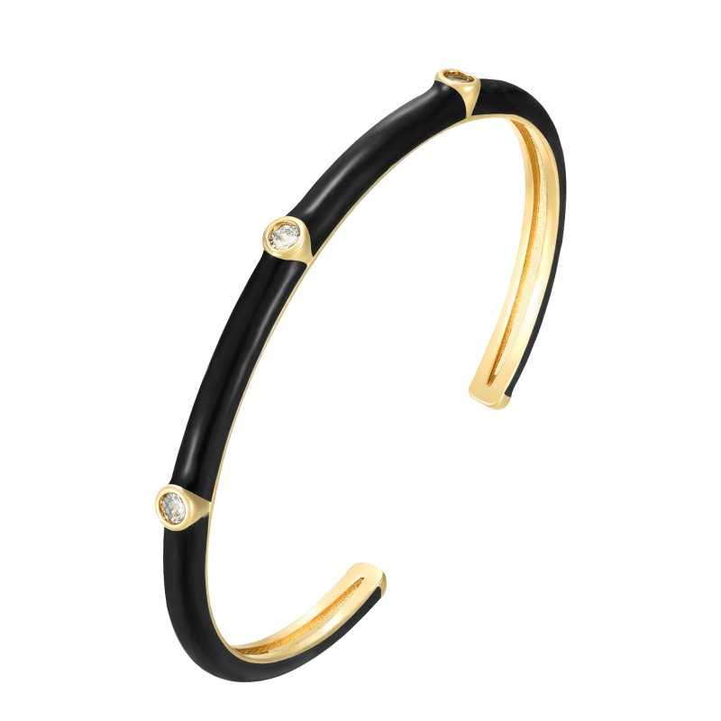 Black Xenia Gold Bracelet