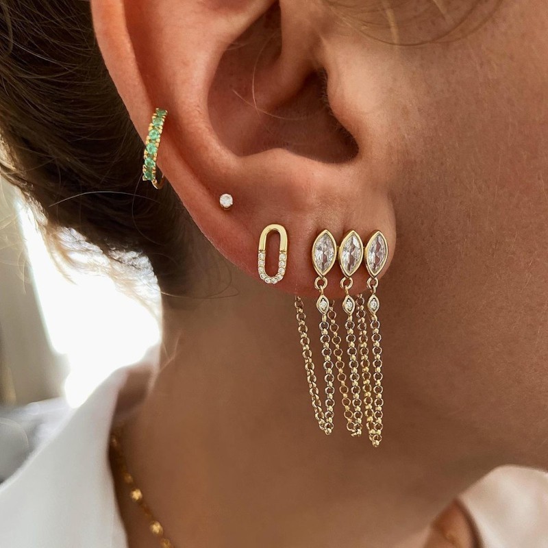 Pendiente Zeynep Oro 2