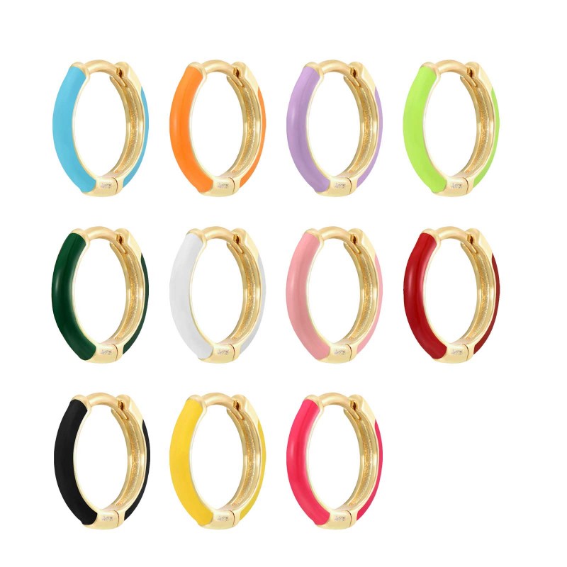 Azar Gold Hoop Earring (11 Colors)