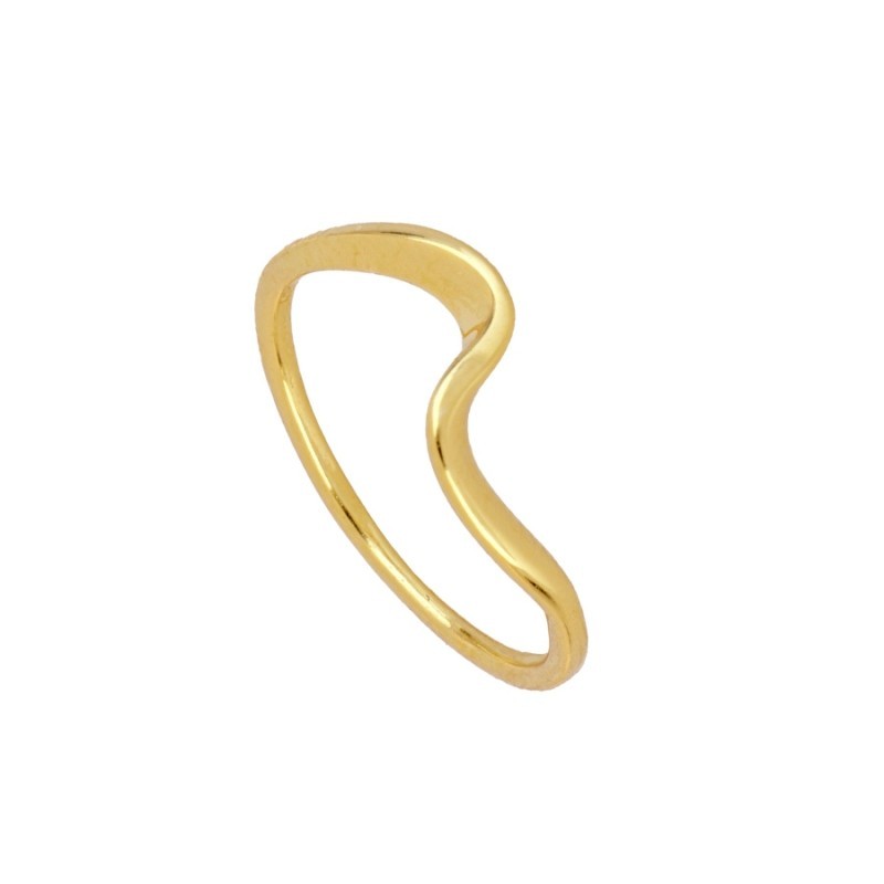 Waves Gold Ring