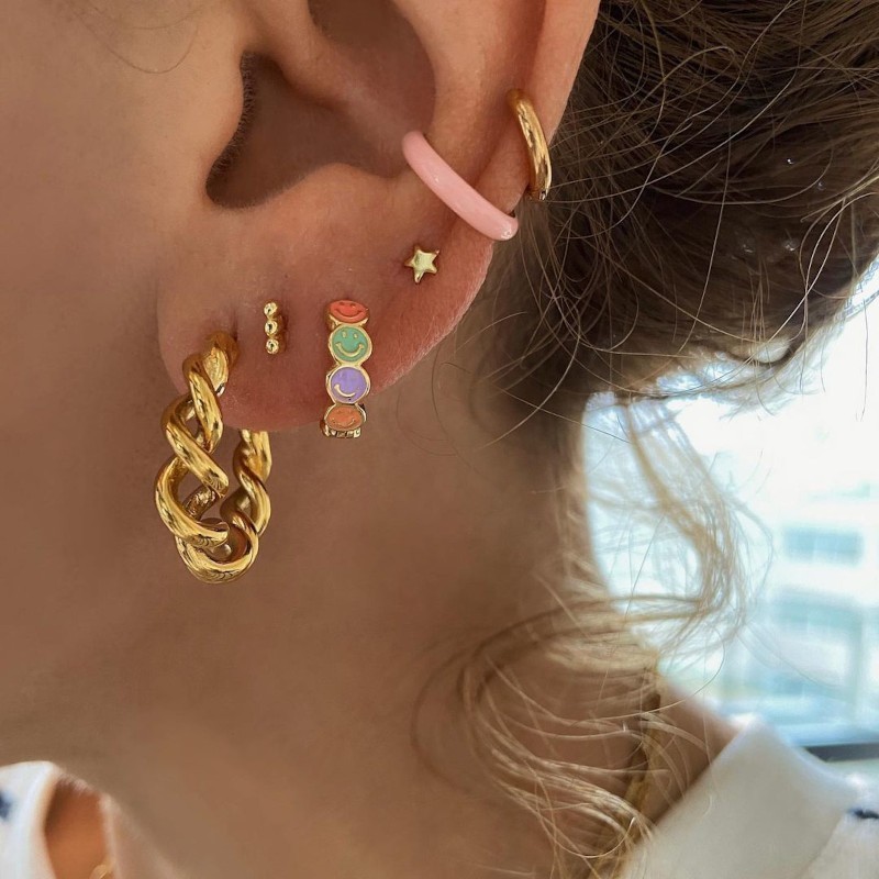 Pendientes Aros Damaris Oro (PAR) 2