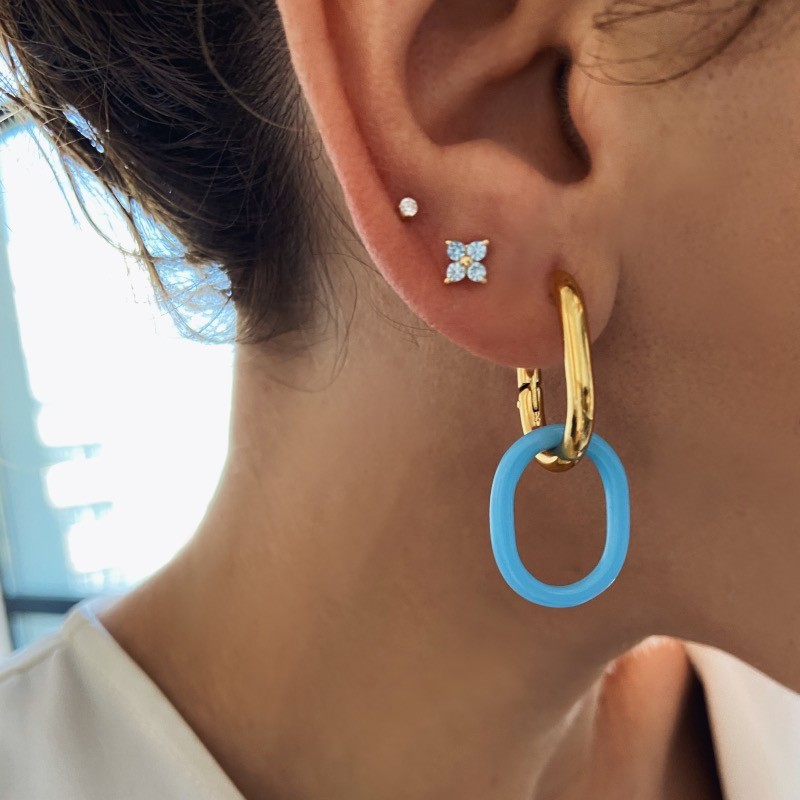 Blue Topaz Make Gold Piercing 2