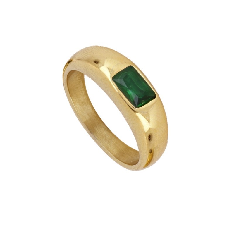 Anillo Elisa Verde Oro