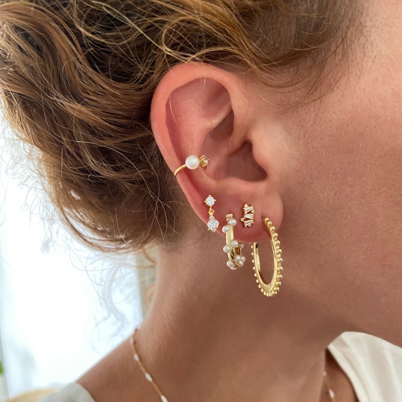 Elena Gold Earring_model 2