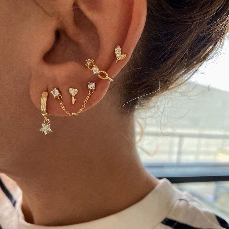 Hydra Gold Earring 2