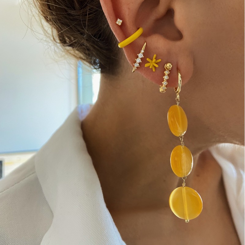 Zircons Rhombus Gold Piercing 2