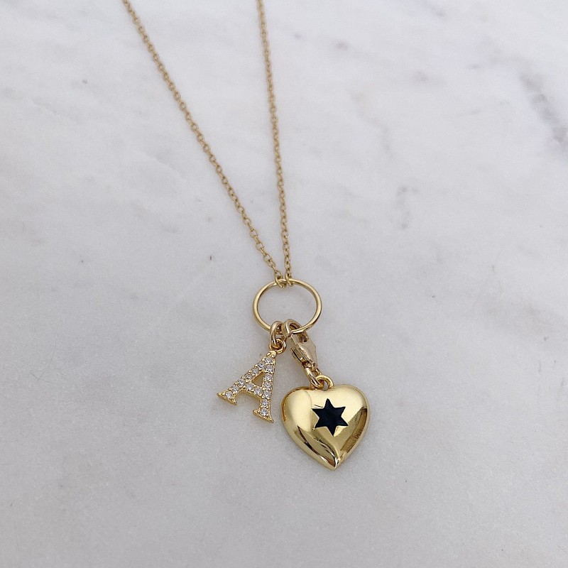 Heart Dante Gold Necklace
