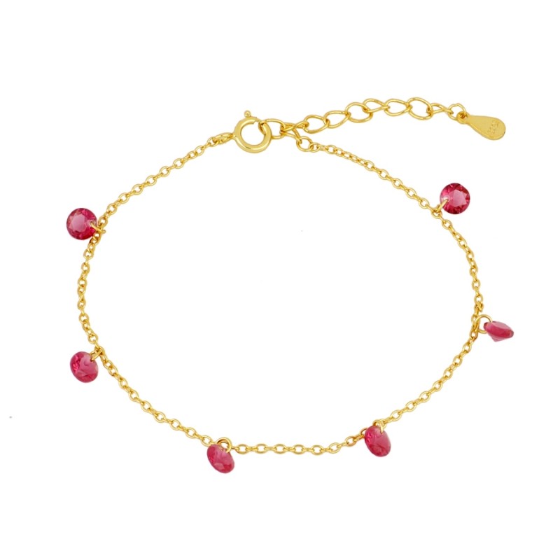 Fuchsia Rennes Gold Bracelet