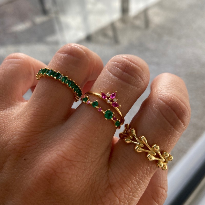 Anillo Geresa Rubí Oro 2