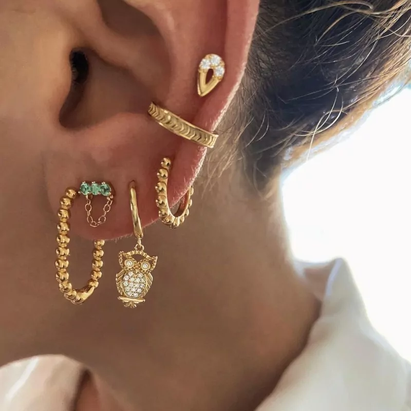 Ear Cuff Memora Oro 2