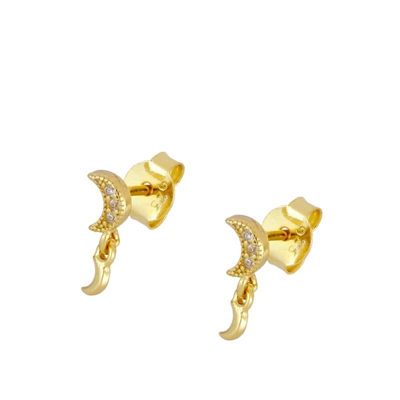 Moon Tais Gold Earring