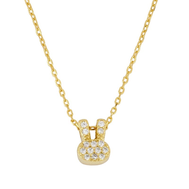 Collar Bunny Circonitas Oro