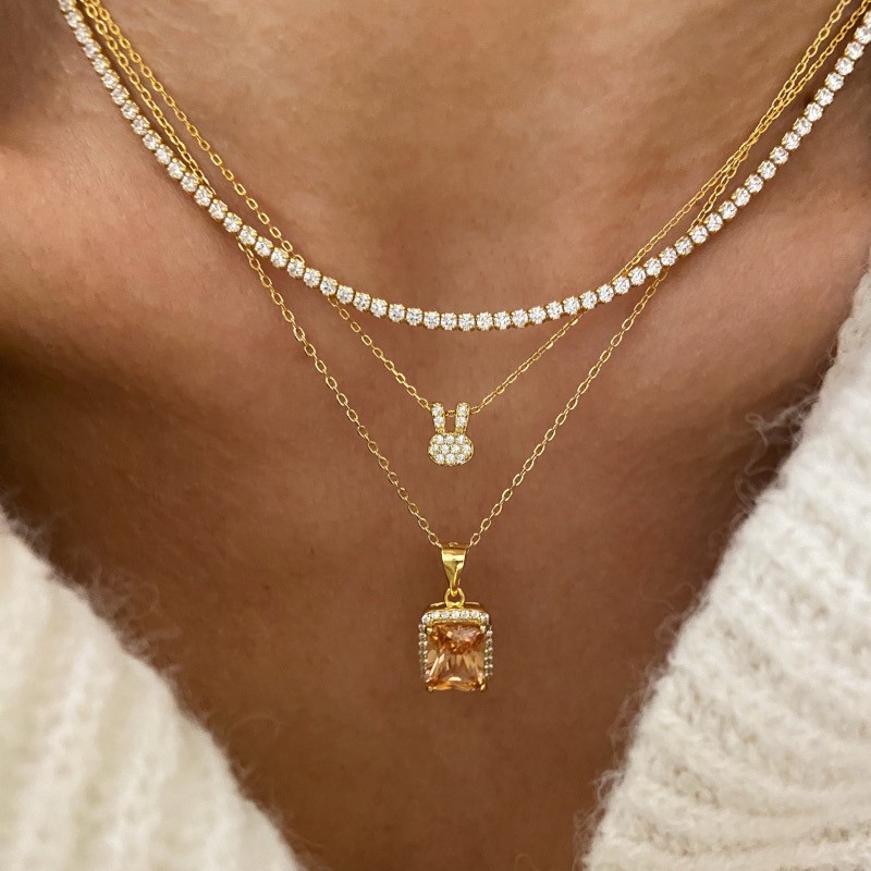 Collar Bunny Circonitas Oro 2