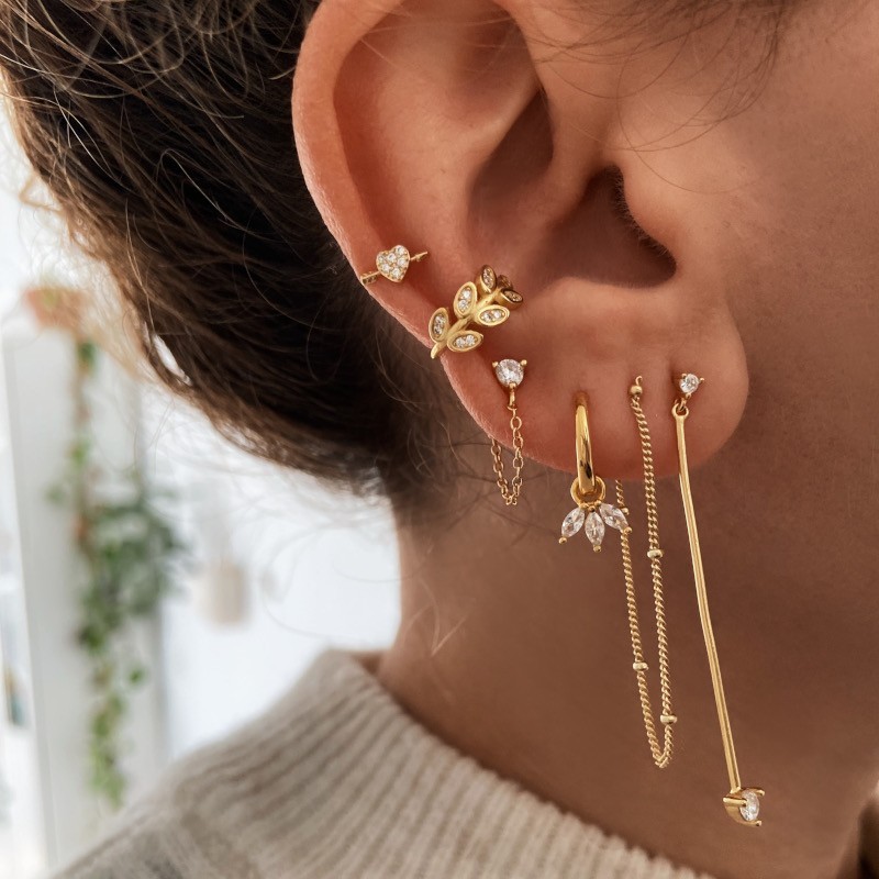 Pendiente Serce Oro 2