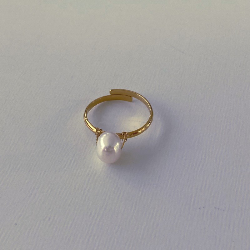 Pearl Jackie Gold Ring