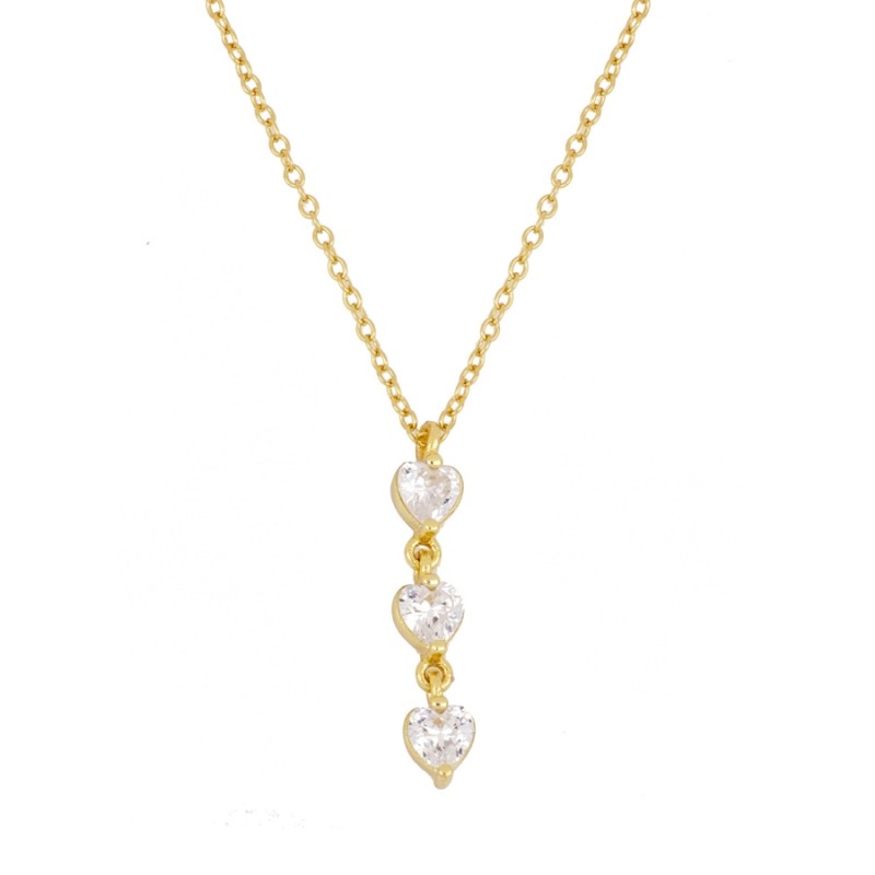 Hearts Love Gold Necklace