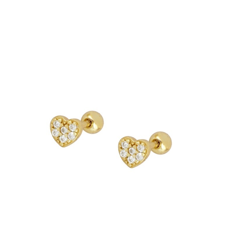 Piercing Mini Heart Circonitas Oro