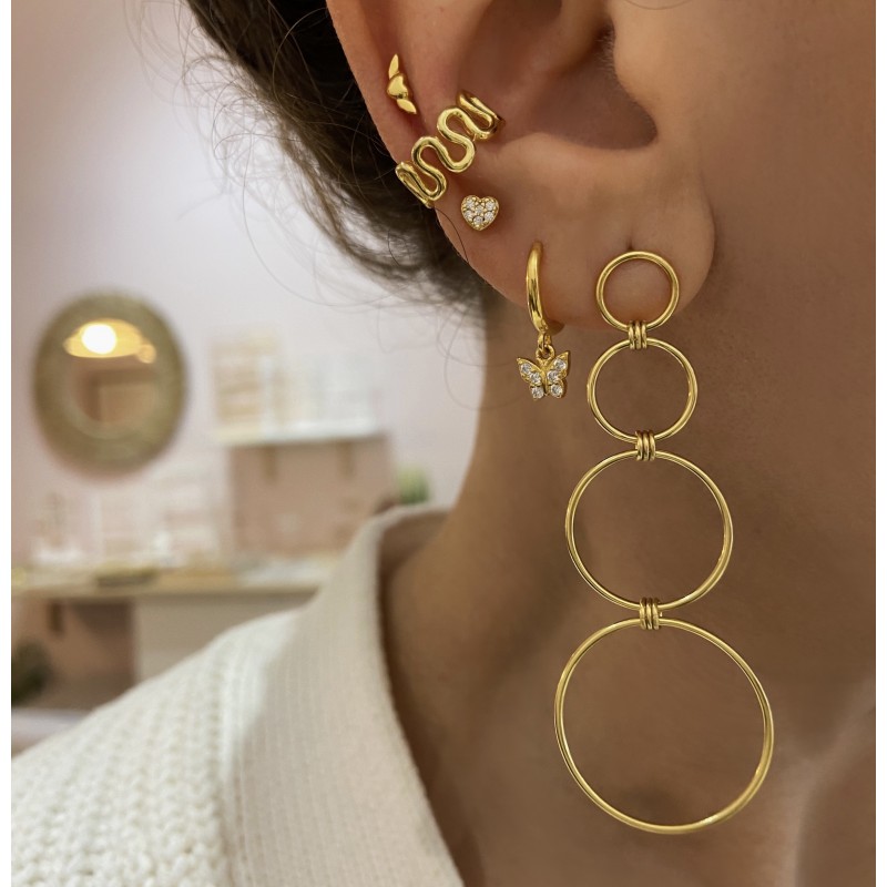 Piercing Mini Heart Circonitas Oro 2