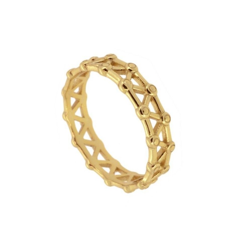 Triangles Gold Ring