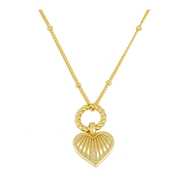 Shinzo Heart Gold Necklace