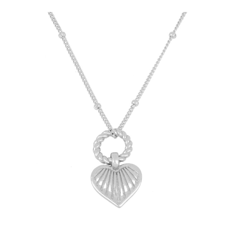 Shinzo Heart Silver Necklace