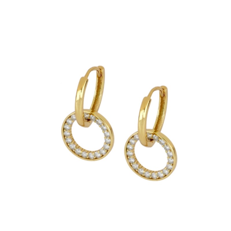 Zircons Sahily Gold Earring