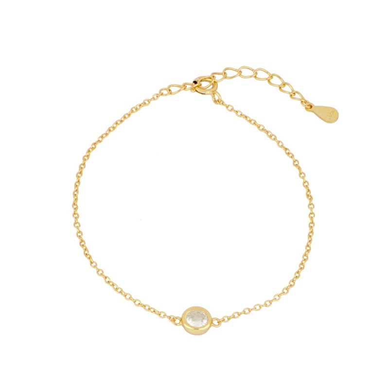 White Nolina Gold Bracelet