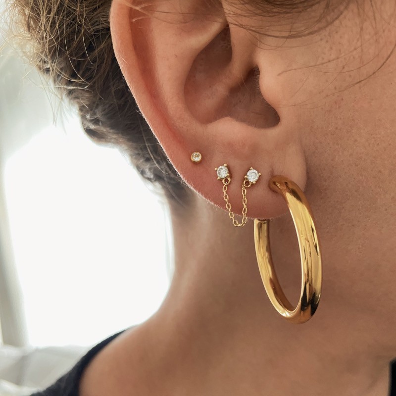 Pendientes Kinsasa 50mm Oro (Par) 2