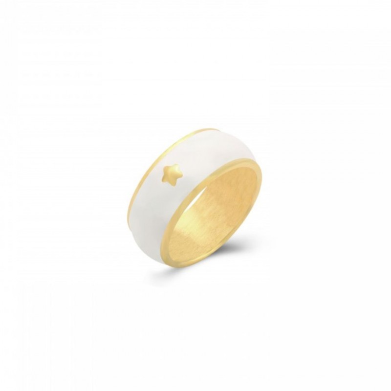 White Borneo Gold Ring
