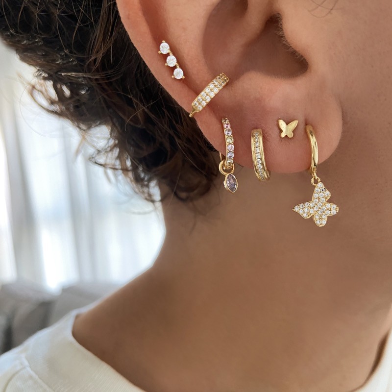 Pendiente Motyl Oro 2