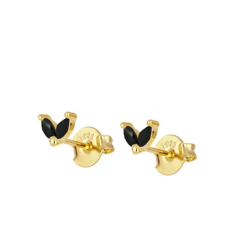 Black Petit Gold Earring