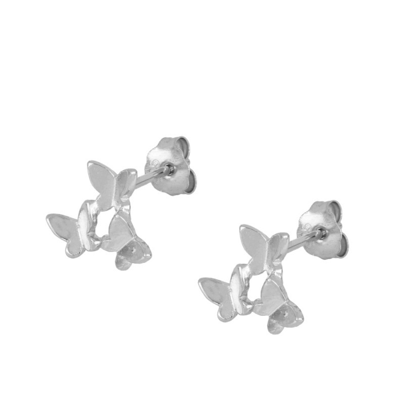 Pendiente Triple Mariposa