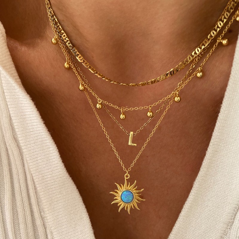 Collar Neptuno Ópalo Azul 2