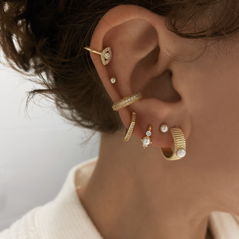 Ear Cuff Afrodita Eye Oro 2