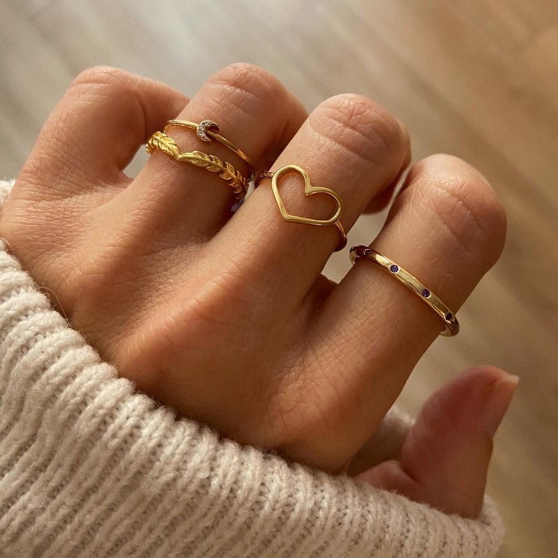 Anillo Corazon Oro 2