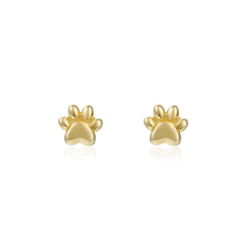 Footprint Gold Earring