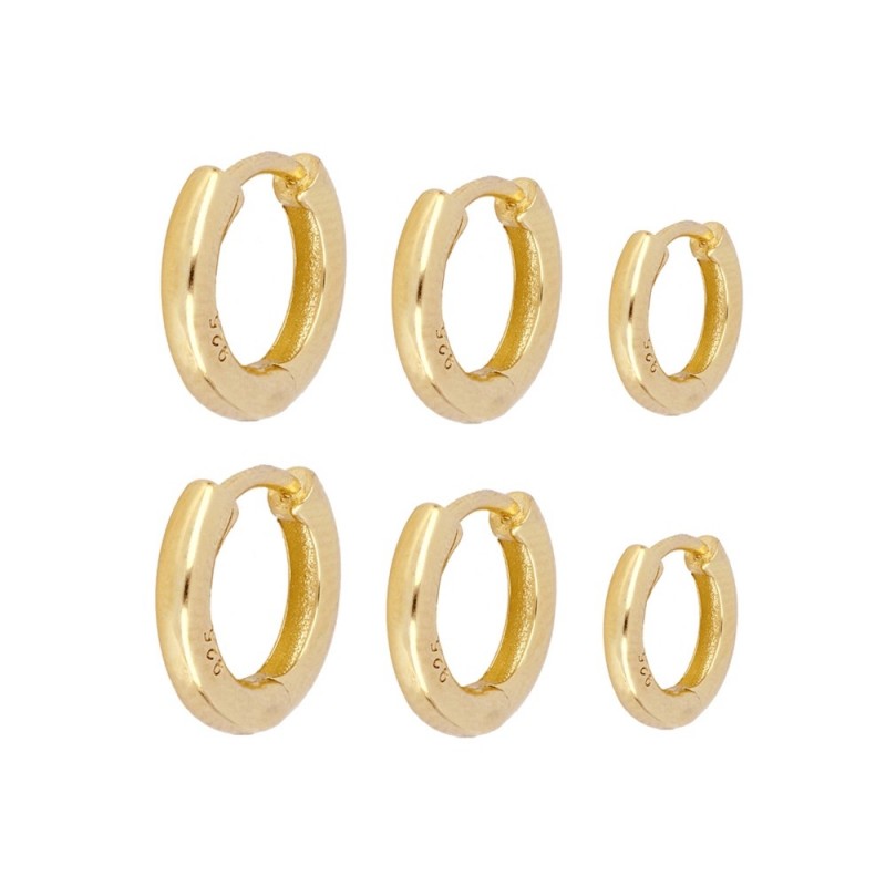 Pendiente Aro Apolo Oro (Varios Tamaños)