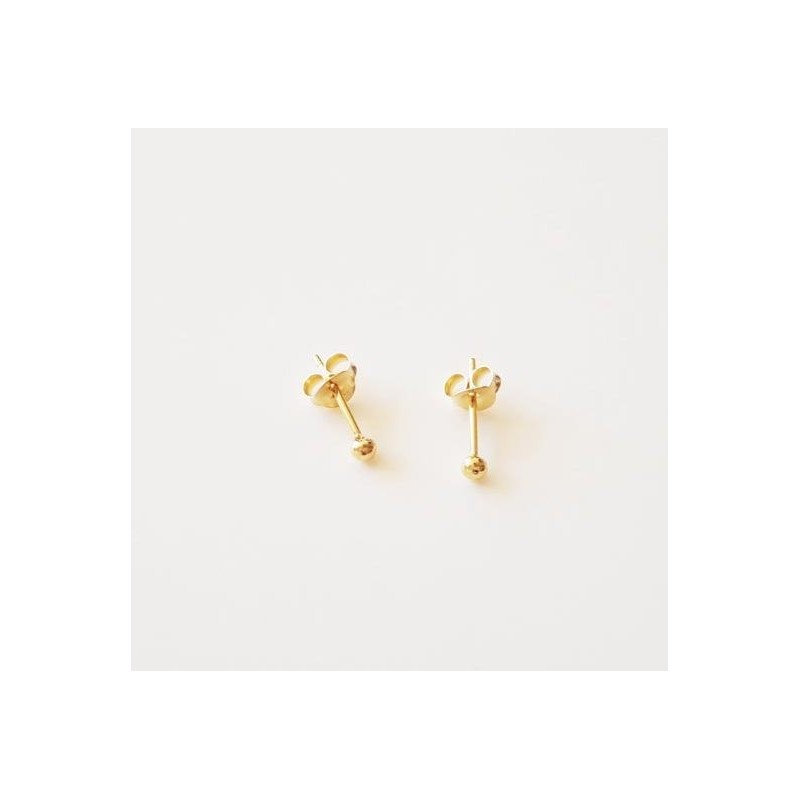 Bolita Gold Earrings 2mm