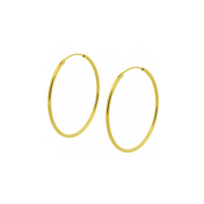 50mm Gold Hoops Earrings (PAIR)