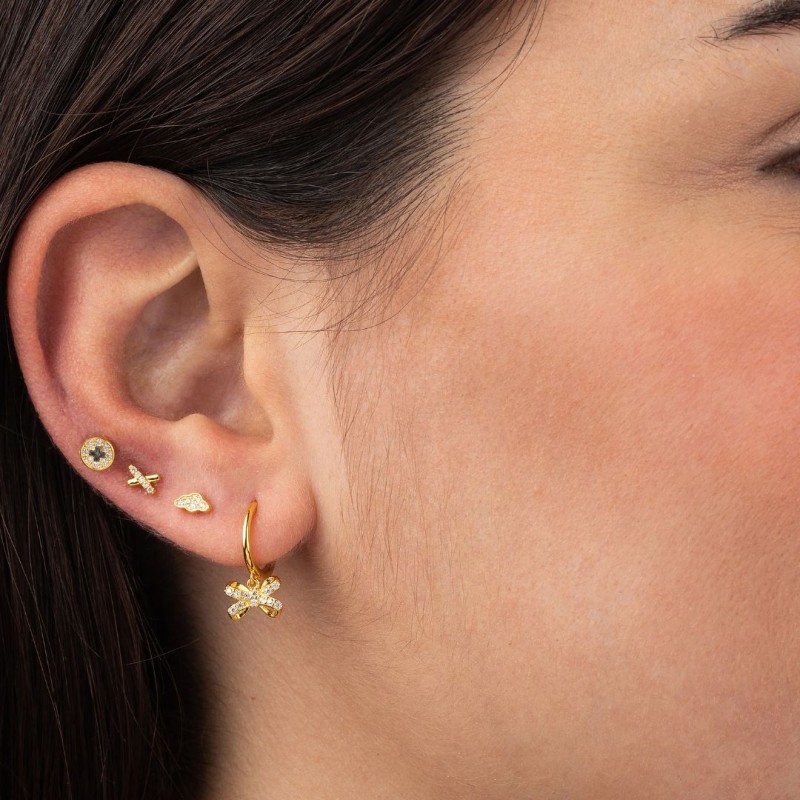 Pendiente Equis Oro 2