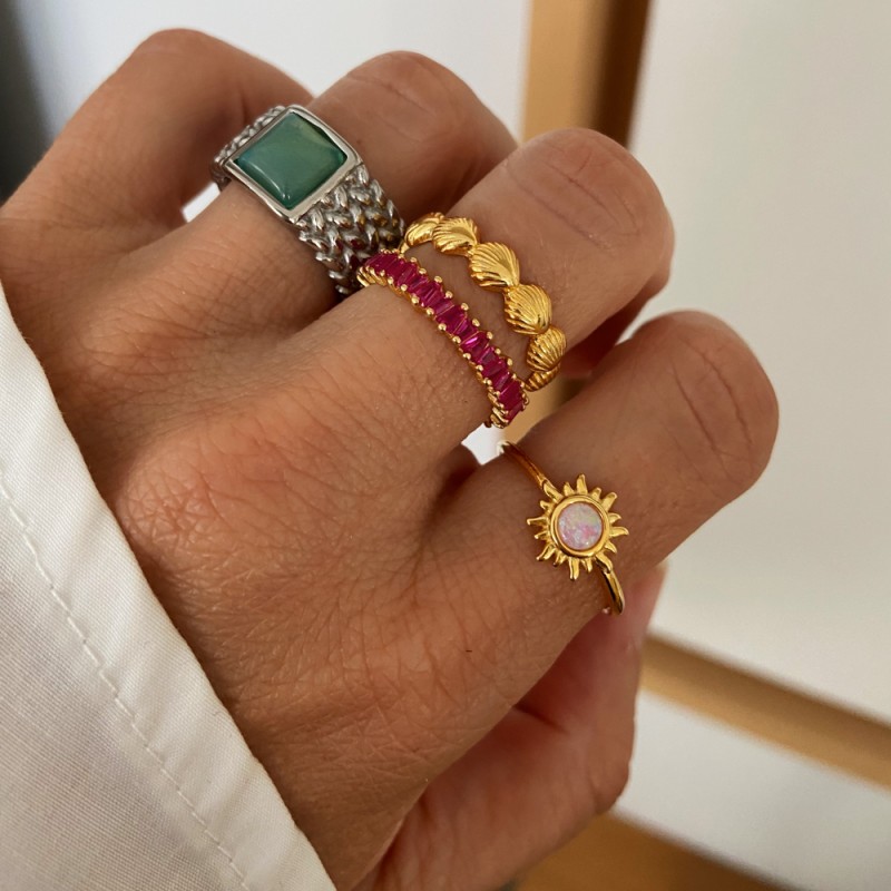 Anillo Magic Rubí Oro 2