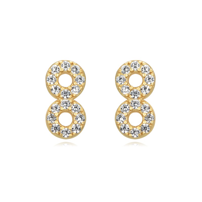 Pendiente Doble Alliance Oro